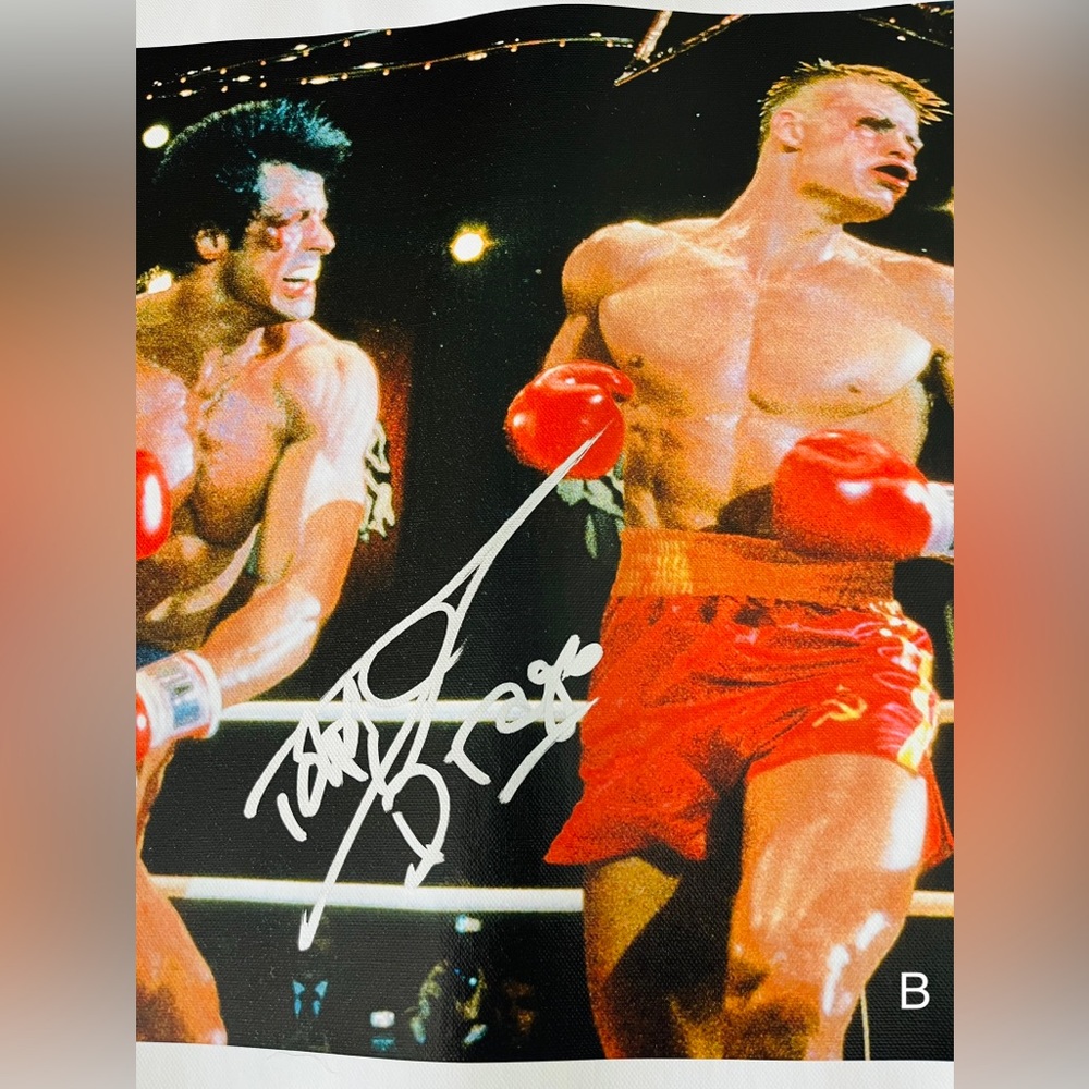 Rocky 4 Ivan Drago 20”X24” Dolph Lundgren Signed Canvas Print - NEW - Picture 8 of 8